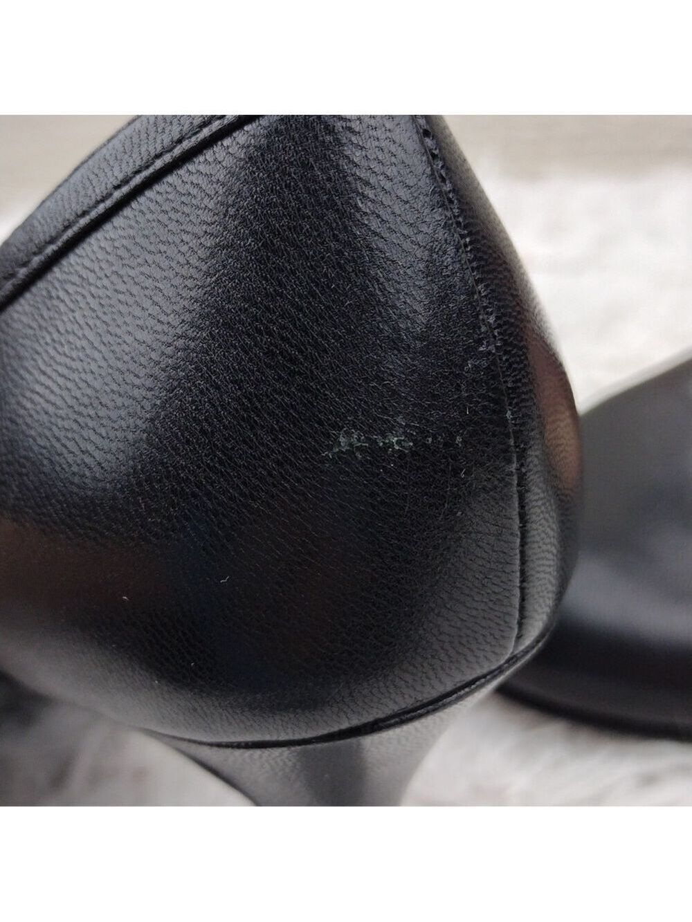 Enzo Angiolini Black Leather Upper Round Toe Mid Heel Buckled Mary Jane Shoe - Picture 16 of 16
